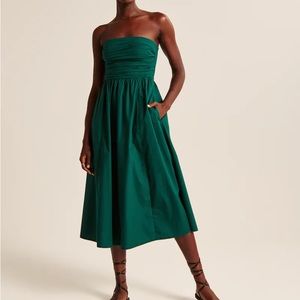 Abercrombie strapless midi dress